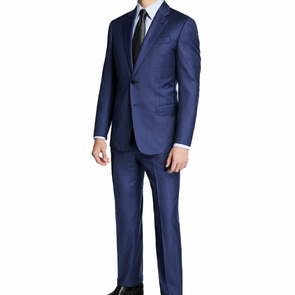 Emporio Armani Super 130's Virgin Wool Mens Suit